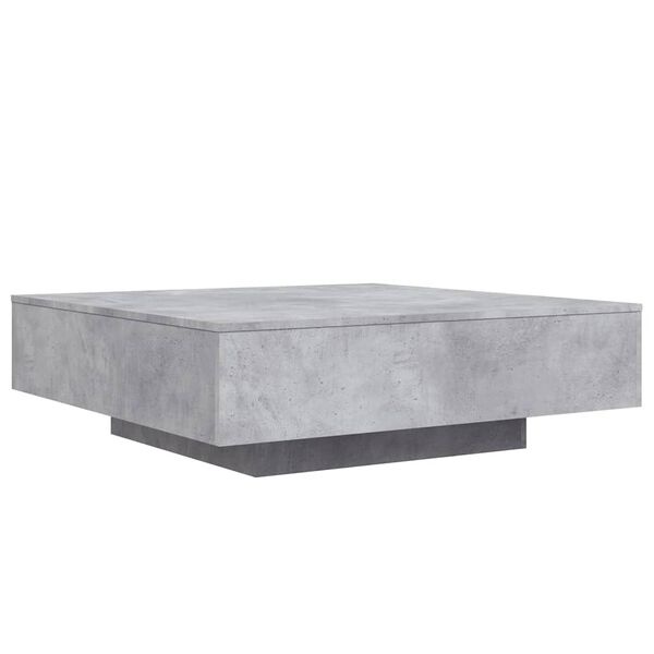 Table basse carrée 100x100cm gris béton - Jusqu'à 34% de remise