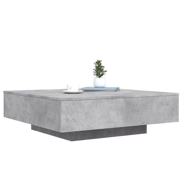 Table basse carrée 100x100cm gris béton - Jusqu'à 34% de remise