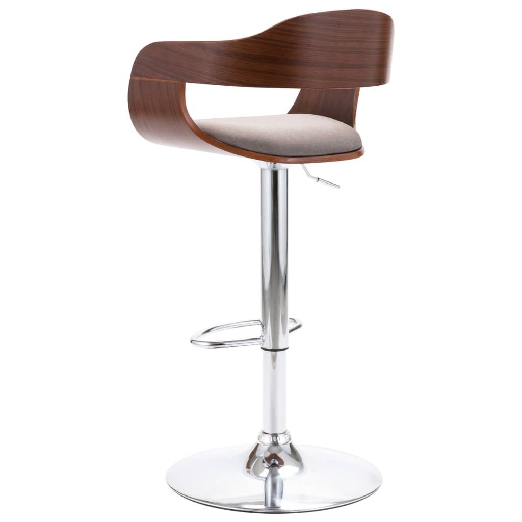 Tabouret de bar réglable taupe : jusqu'à 34 % de réduction