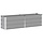 Jardinière en acier 160x40x45cm gris clair - Jusqu'à -32%