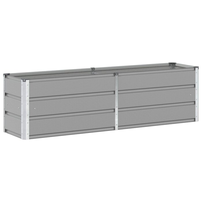 Jardinière en acier 160x40x45cm gris clair - Jusqu'à -32%