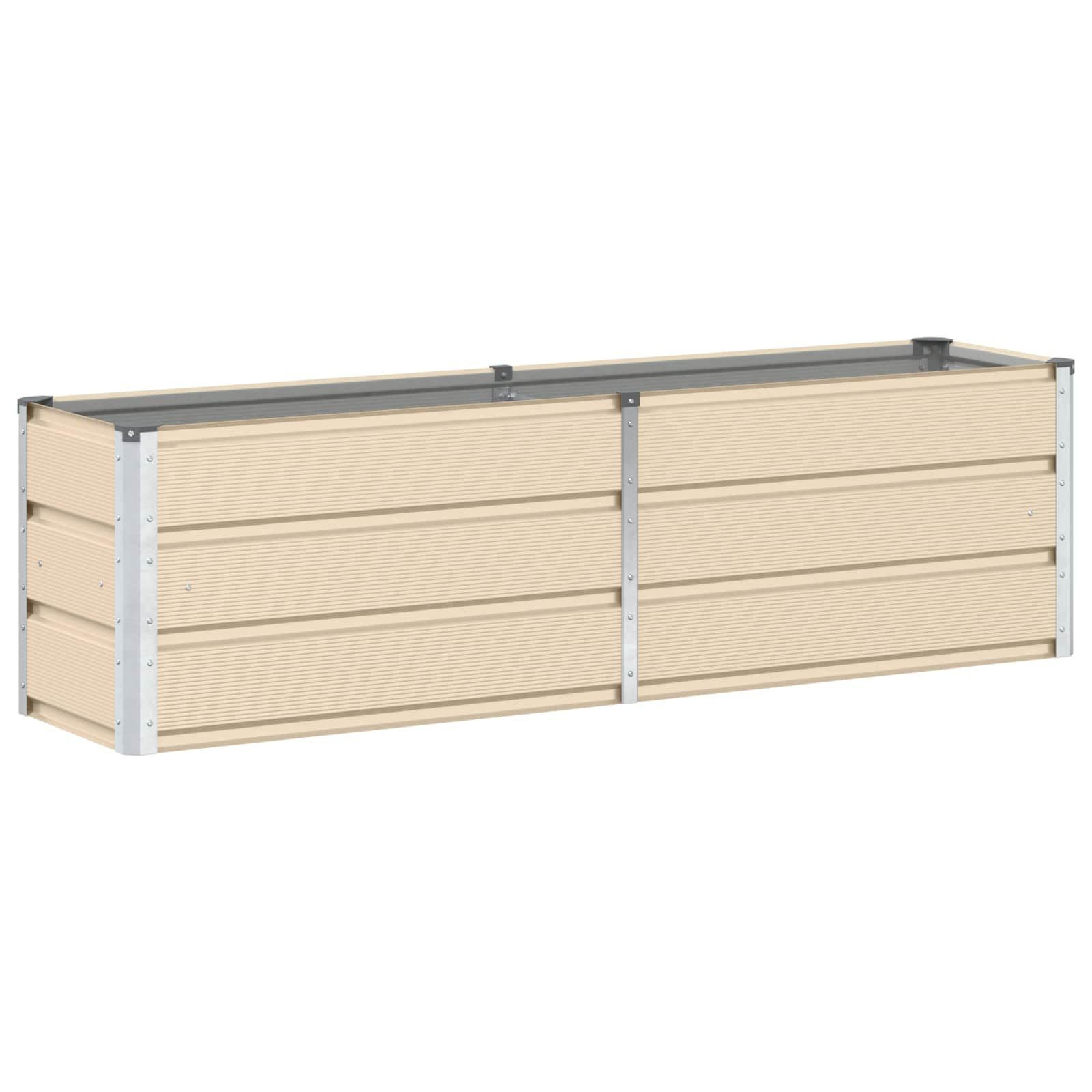 Jardinière en acier ivoire 160 cm - Jusqu'à -32% sur notre sélection outlet