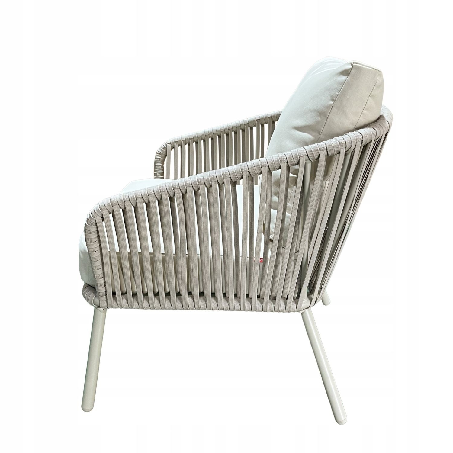 Salon de jardin 3 pièces beige en résine tressée - Jusqu'à -35%