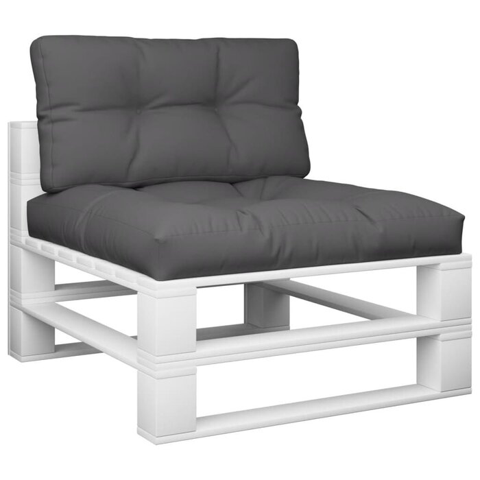 Vidaxl Set de 2 coussins pour palette anthracite 80x80cm - Jusqu'à -47%