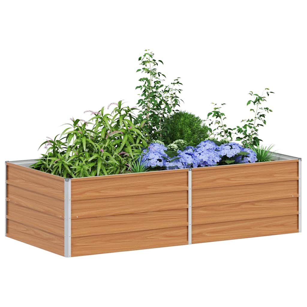 Bac à fleurs surélevé acier galvanisé 160x80cm - Jusqu'à -32%
