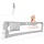 Barrière de sécurité lit enfant 150x42cm Gris Chiné - Jusqu'à -28%