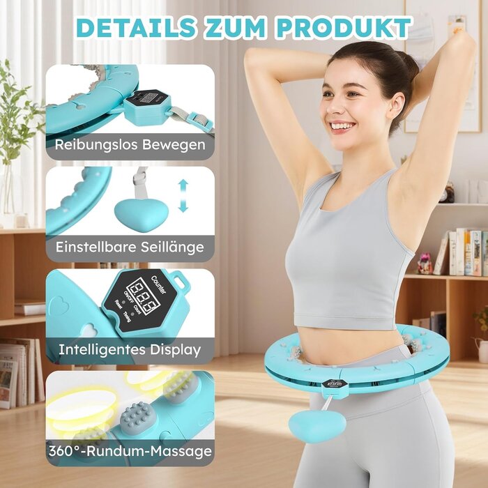 Hula Hoop Fitness Intelligent Réglable - Jusqu'à -27% sur votre remise en forme