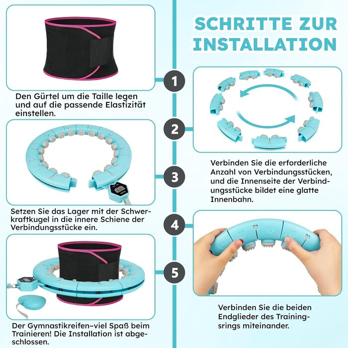 Hula Hoop Fitness Intelligent Réglable - Jusqu'à -27% sur votre remise en forme