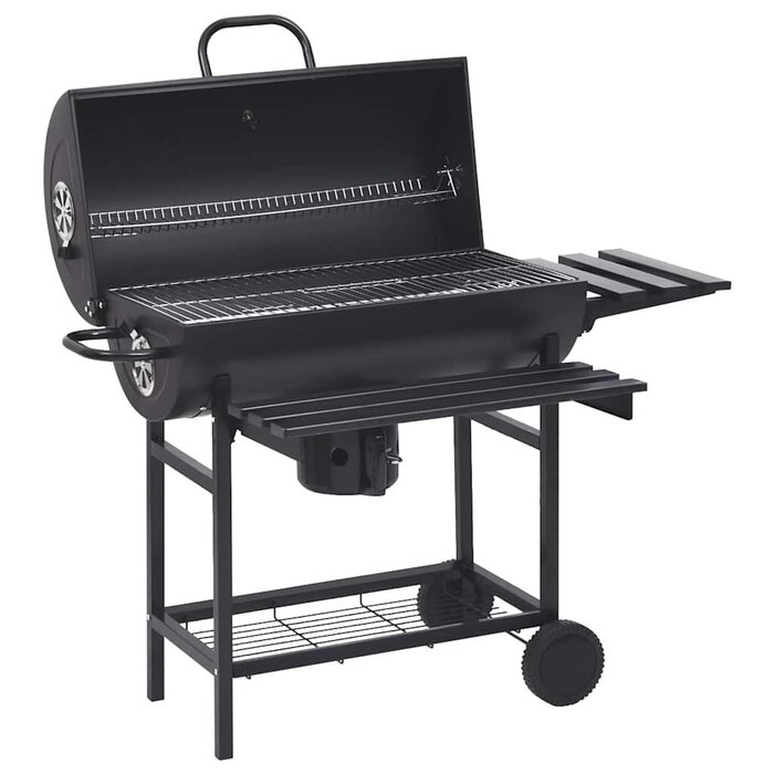 Barbecue charbon sur roues avec tablettes - Jusqu'à -35% sur l'outlet