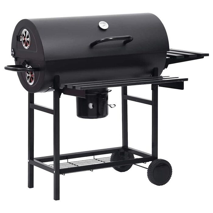 Barbecue charbon sur roues avec tablettes - Jusqu'à -35% sur l'outlet