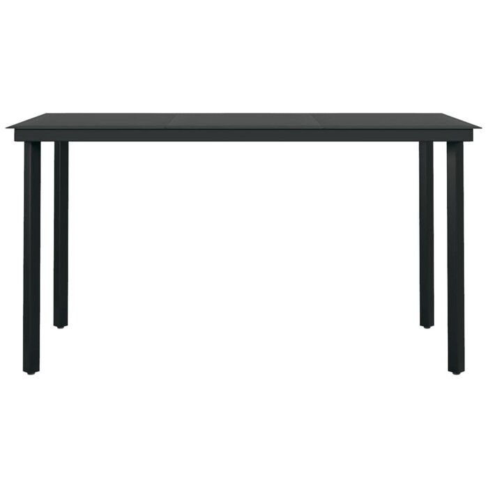 Table de jardin en acier et verre 140x70 cm - Jusqu'à 35% de remise