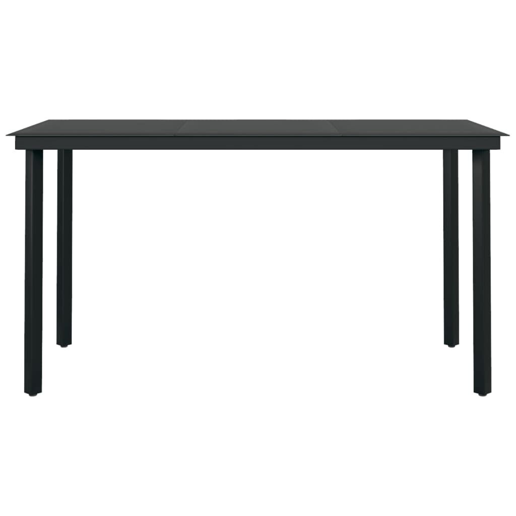 Table de jardin en acier et verre 140x70 cm - Jusqu'à 35% de remise