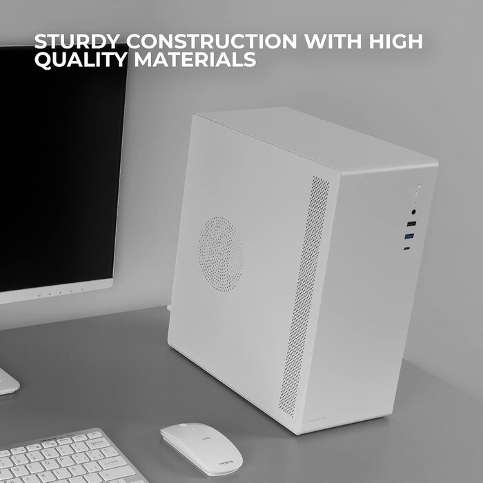 Boîtier PC Micro-ATX compact blanc avec alim 500W - Jusqu'à 28% de remise
