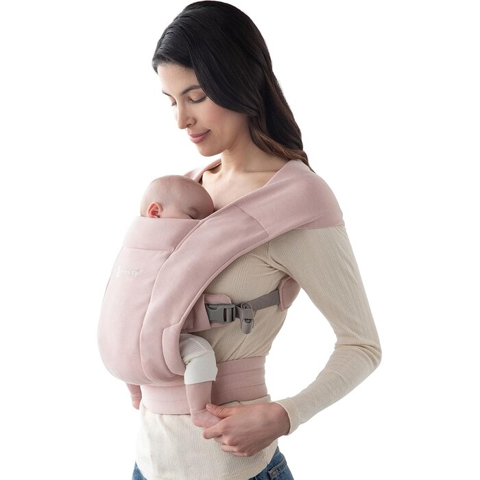 Porte-bébé ergonomique jersey rose poudré - Jusqu'à 34% de remise