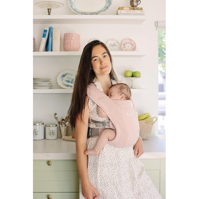 Porte-bébé ergonomique jersey rose poudré - Jusqu'à 34% de remise