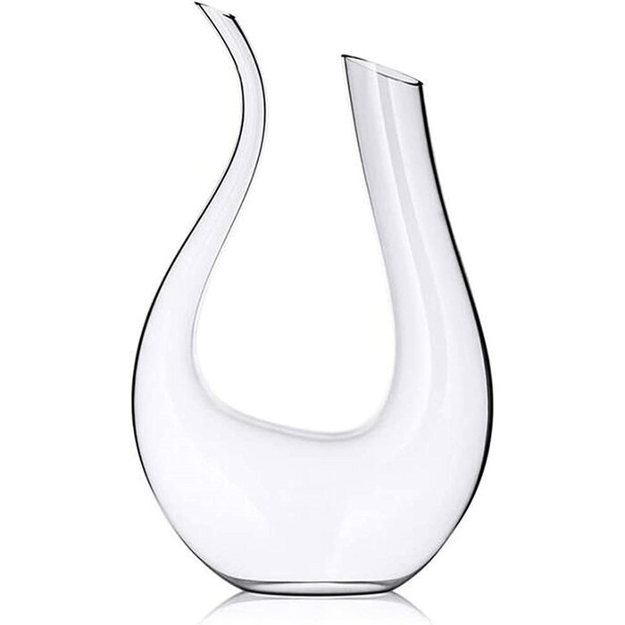 Carafe à vin en U 1,5L en cristal soufflé - Jusqu'à -32% sur l'outlet