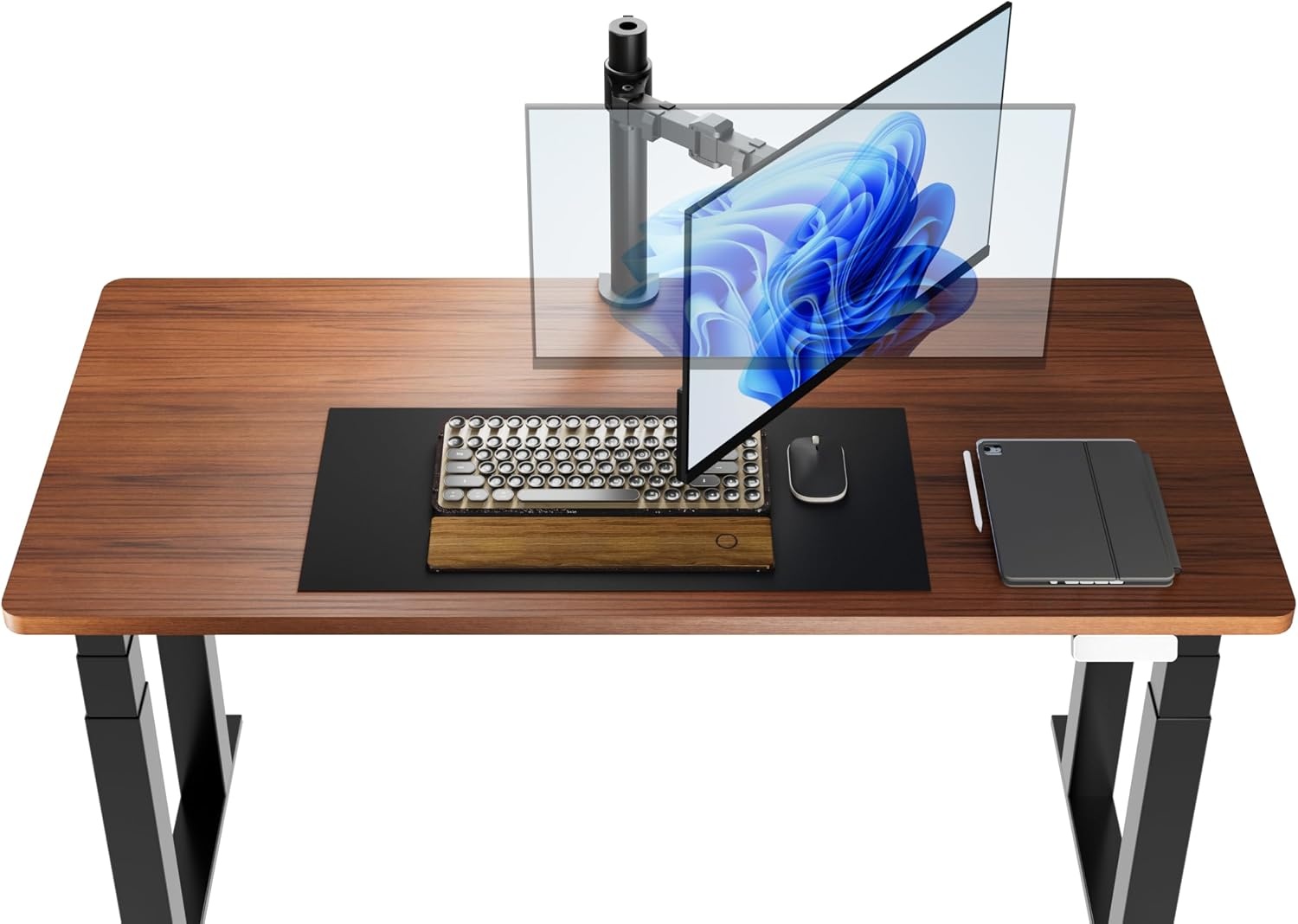 Bras de moniteur ergonomique réglable - Noir - Jusqu'à 32% de remise