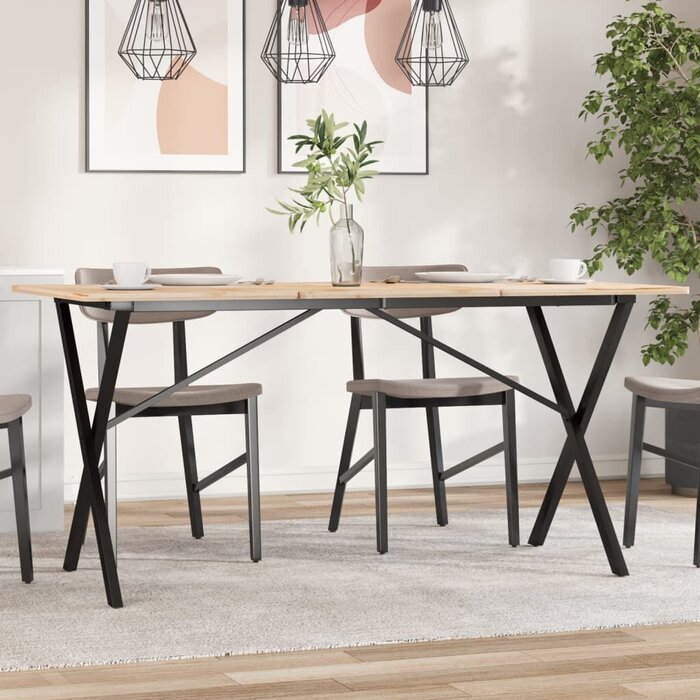 Pieds de table en X style industriel 120 cm - Jusqu'à -33%