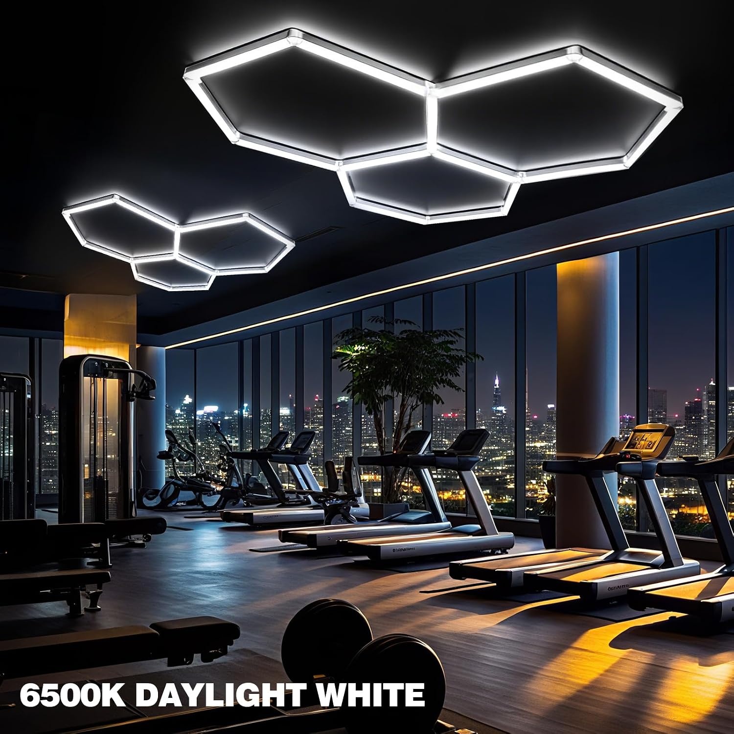 Système d'éclairage LED hexagonal - 128W - Jusqu'à 34% de remise