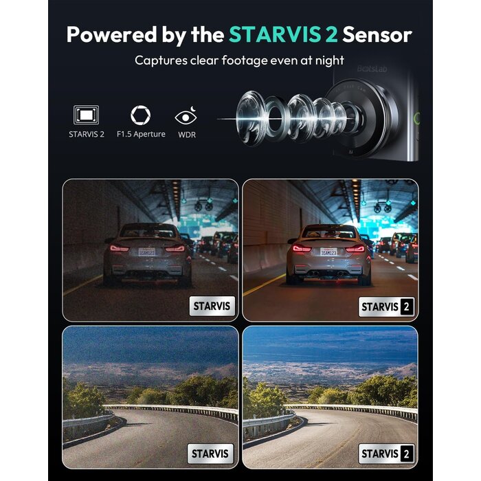 Dashcam 4K Avant & Arrière avec GPS et Wi-Fi - Jusqu'à -35%