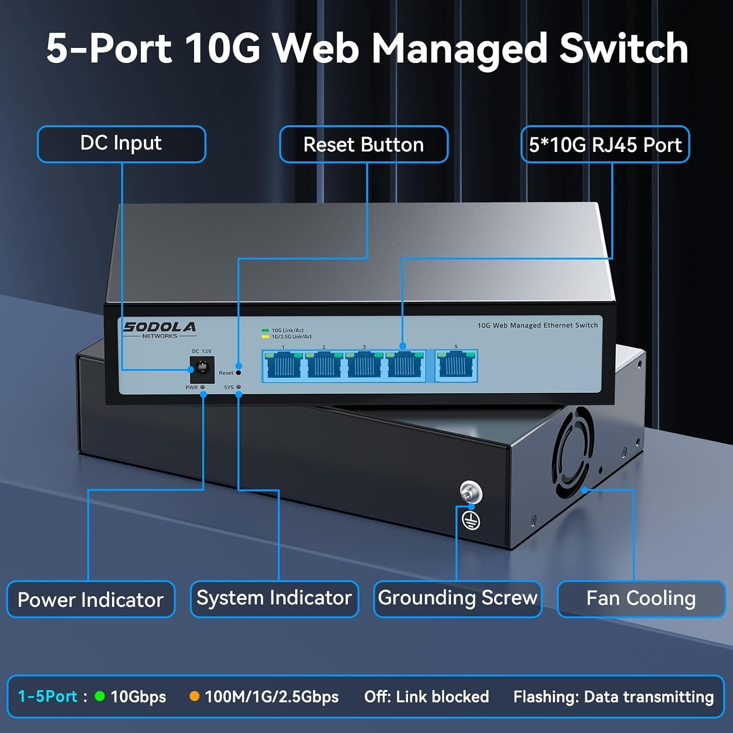 Switch Réseau 5 Ports 10 Gbit/s - Jusqu'à 35% de réduction