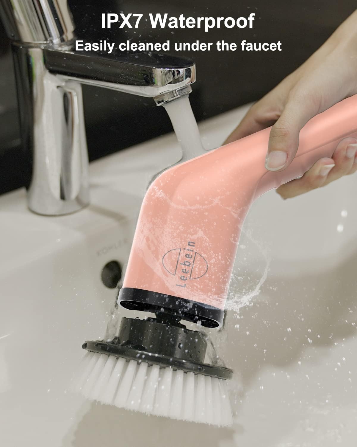 Brosse de nettoyage électrique télescopique - 8 têtes - Jusqu'à -34%