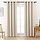 Rideaux occultants aspect lin beige 132x245cm - Lot de 2 - Jusqu'à 28% de remise