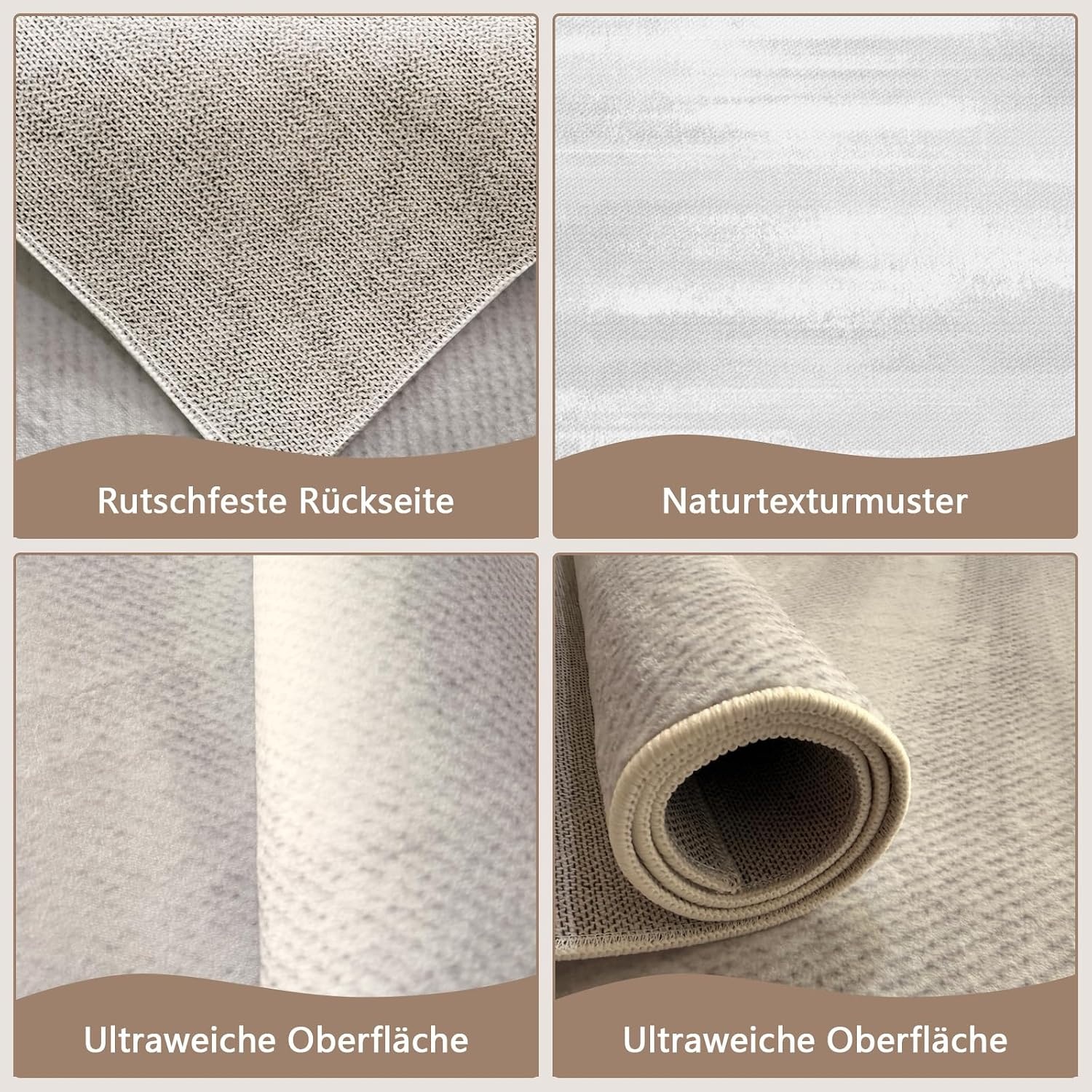 Tapis de couloir ou cuisine antidérapant gris 80x150cm - Jusqu'à -31%