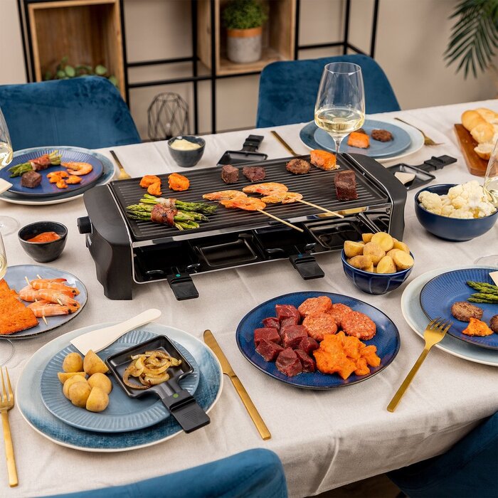 Appareil à Raclette et Grill 8 Pers. - 1400W - Jusqu'à -61%
