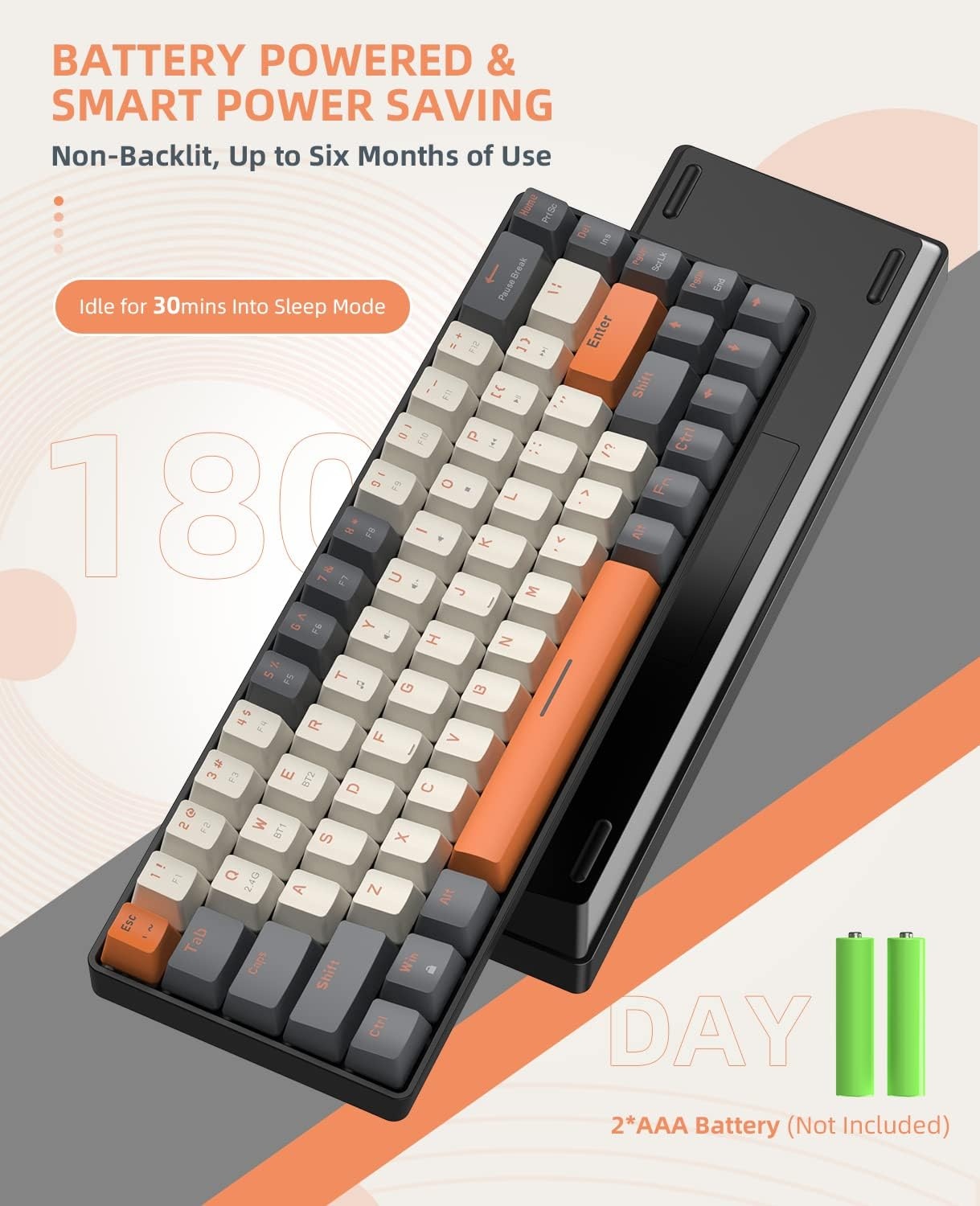 Clavier mécanique gaming 60% sans fil - Jusqu'à 32% de remise