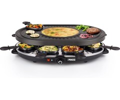 Appareil à raclette et crêpière 8 pers. 1200W - Jusqu'à -56% de remise