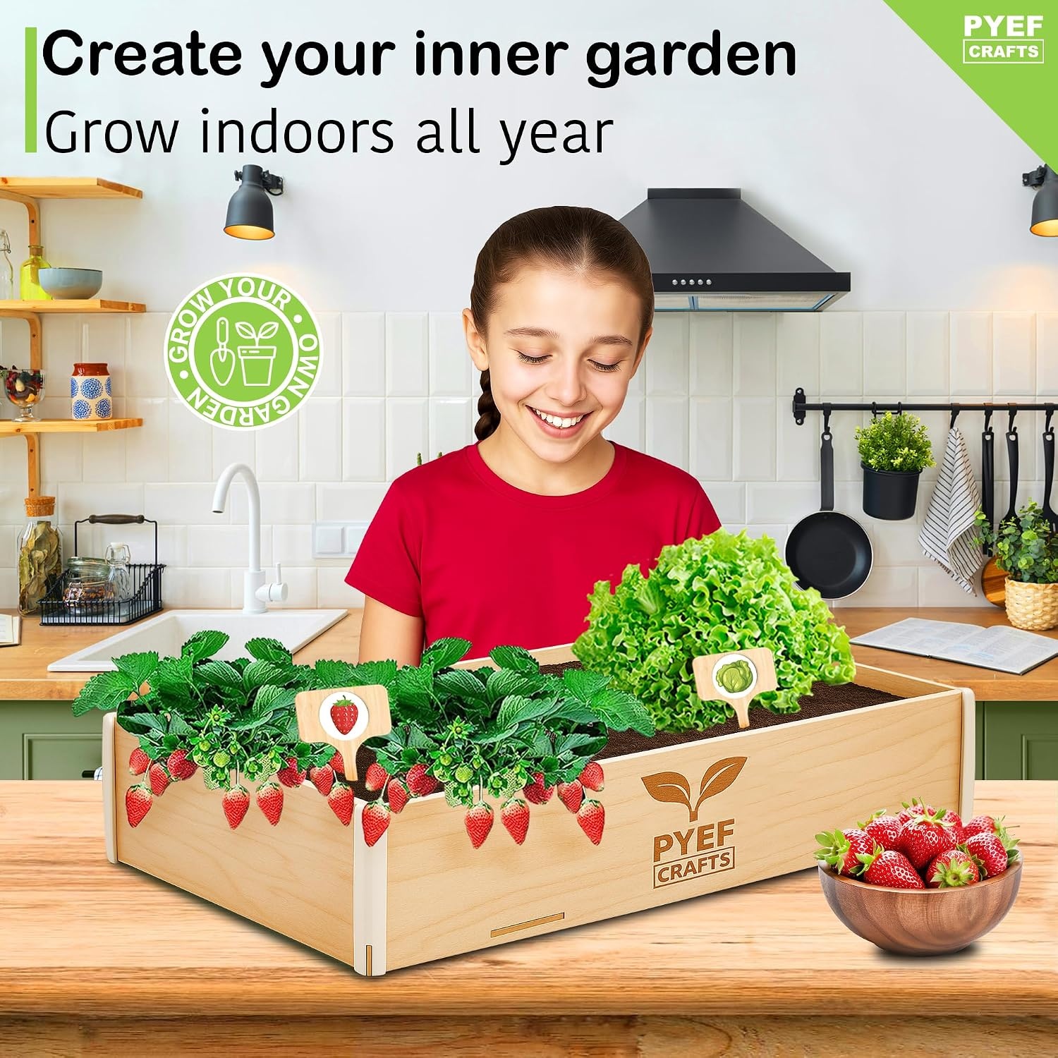 Kit de jardinage enfant - Mini potager d'intérieur - Jusqu'à 30% de remise