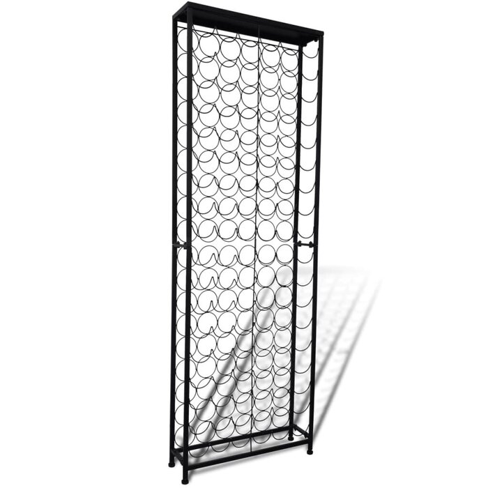 Casier à vin en métal 108 bouteilles - Noir - Jusqu'à -35% d'économie