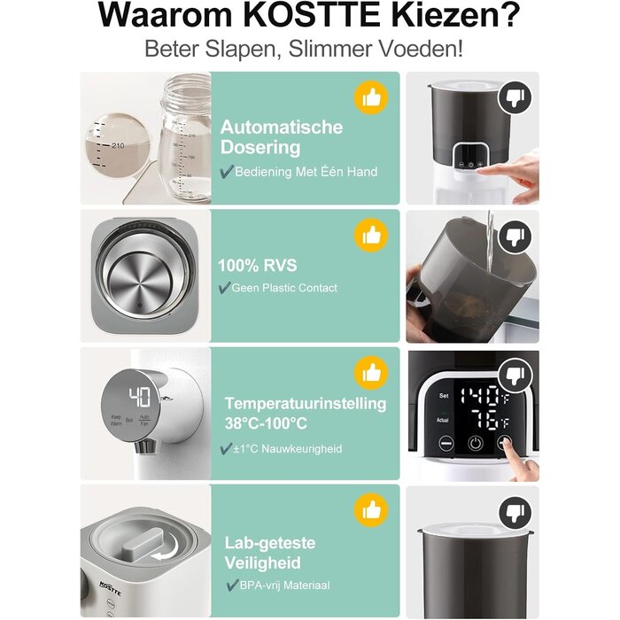 Préparateur de biberons automatique 1,5L - Jusqu'à -34% de remise immédiate