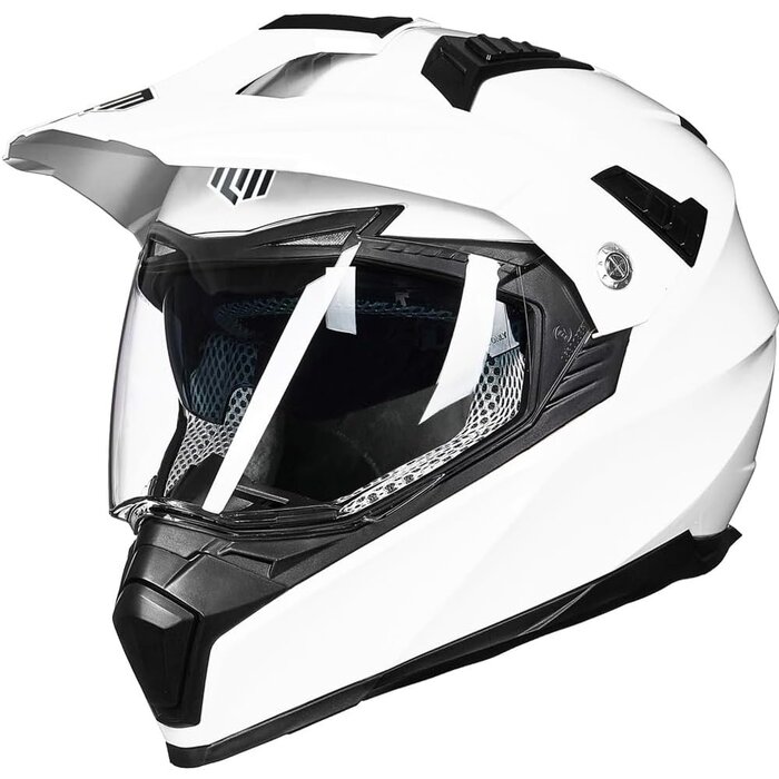 Casque intégral de motocross ECE 22.06 - Gris et Rouge - Taille L - Jusqu'à -34%