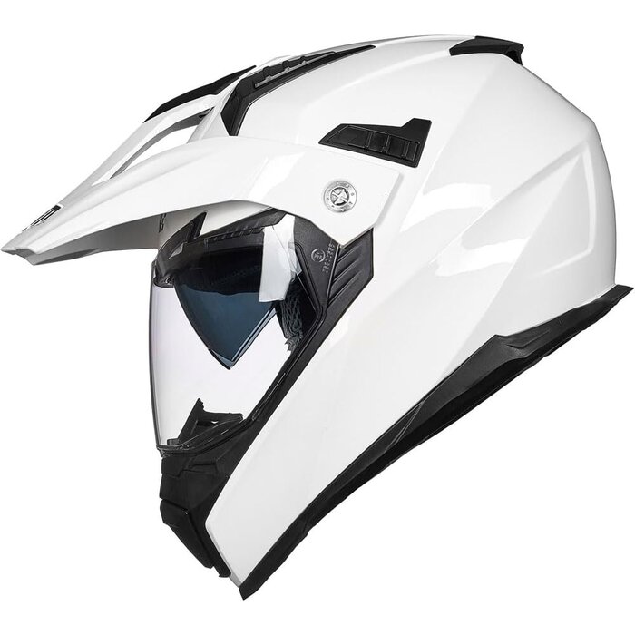 Casque intégral de motocross ECE 22.06 - Gris et Rouge - Taille L - Jusqu'à -34%