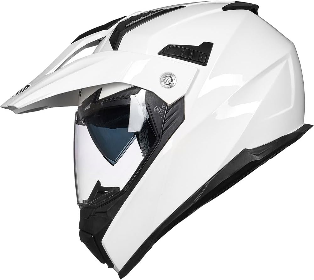 Casque intégral de motocross ECE 22.06 - Gris et Rouge - Taille L - Jusqu'à -34%