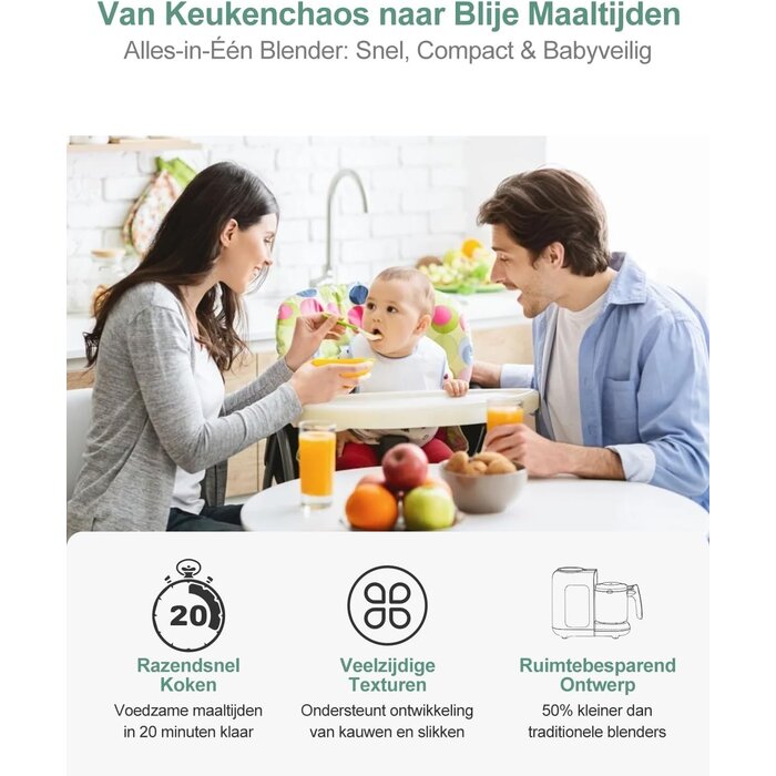 Robot cuiseur vapeur et mixeur bébé - Jusqu'à 34% de réduction