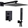 Mitigeur douche encastrable noir mat 25cm - Jusqu'à -34%