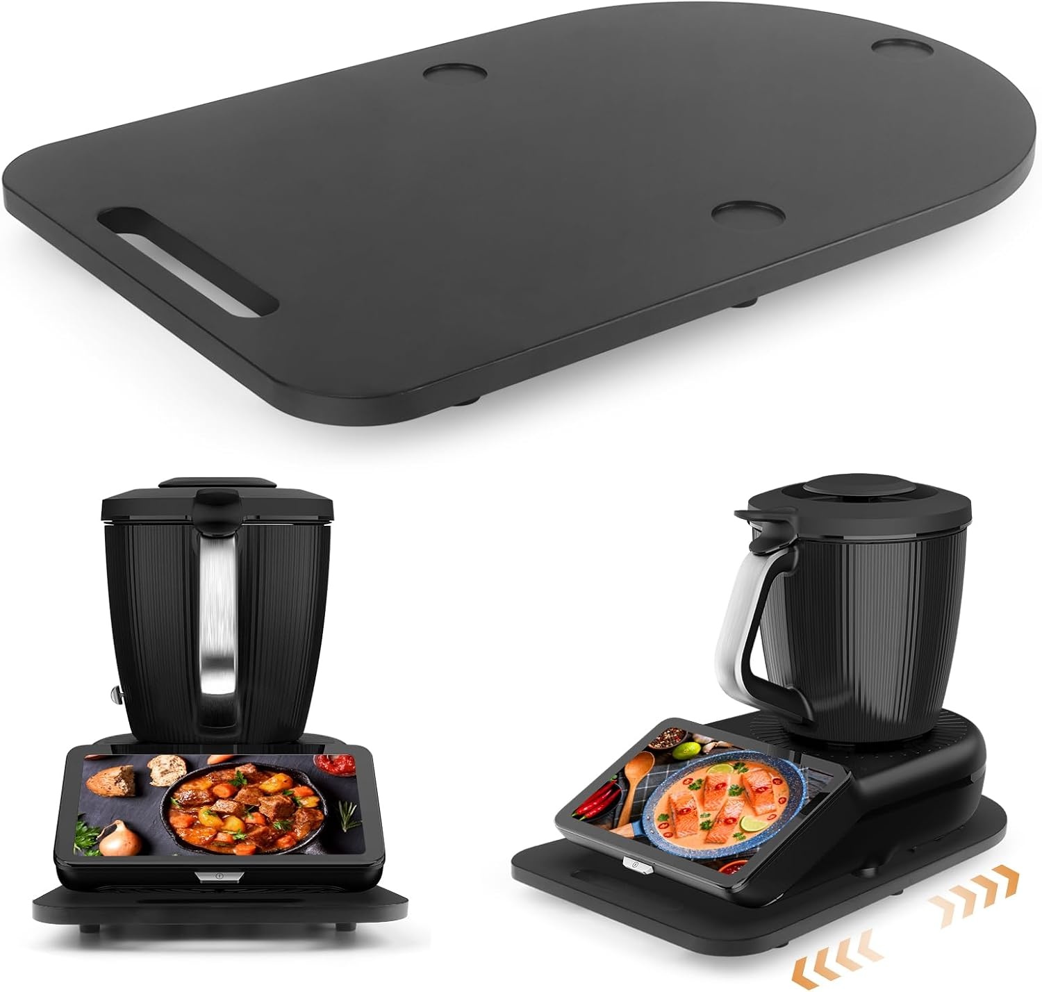 Plateau coulissant pour robot Thermomix TM7 - Bois noir - Jusqu'à -32%