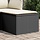 Tabouret de jardin avec coussin en rotin noir - Jusqu'à 33% de réduction