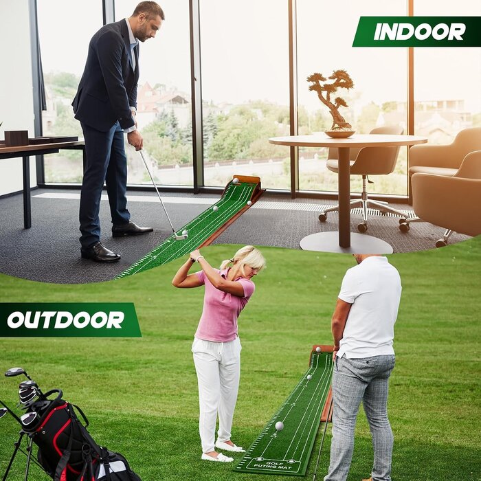 Tapis de Putting de Golf avec Retour Automatique - Jusqu'à 34% de remise