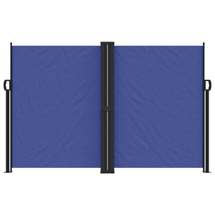 Paravent rétractable 160 x 600 cm bleu - Jusqu'à 34% de remise