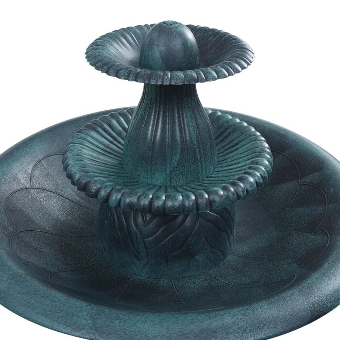 Bain d'oiseaux avec fontaine 50x91cm - Vert - Jusqu'à 34% de remise