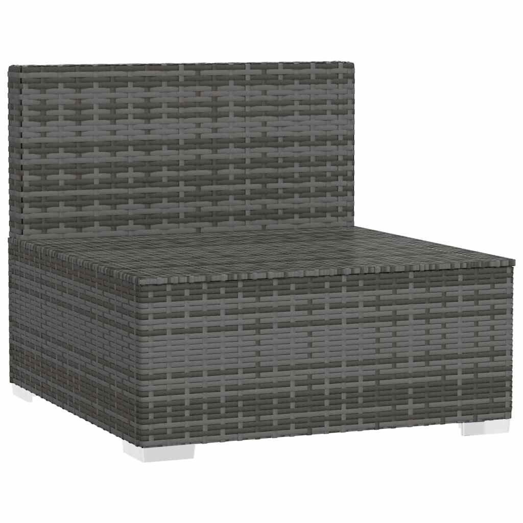 Vidaxl Banquette de jardin modulaire grise - Jusqu'à 67% de remise