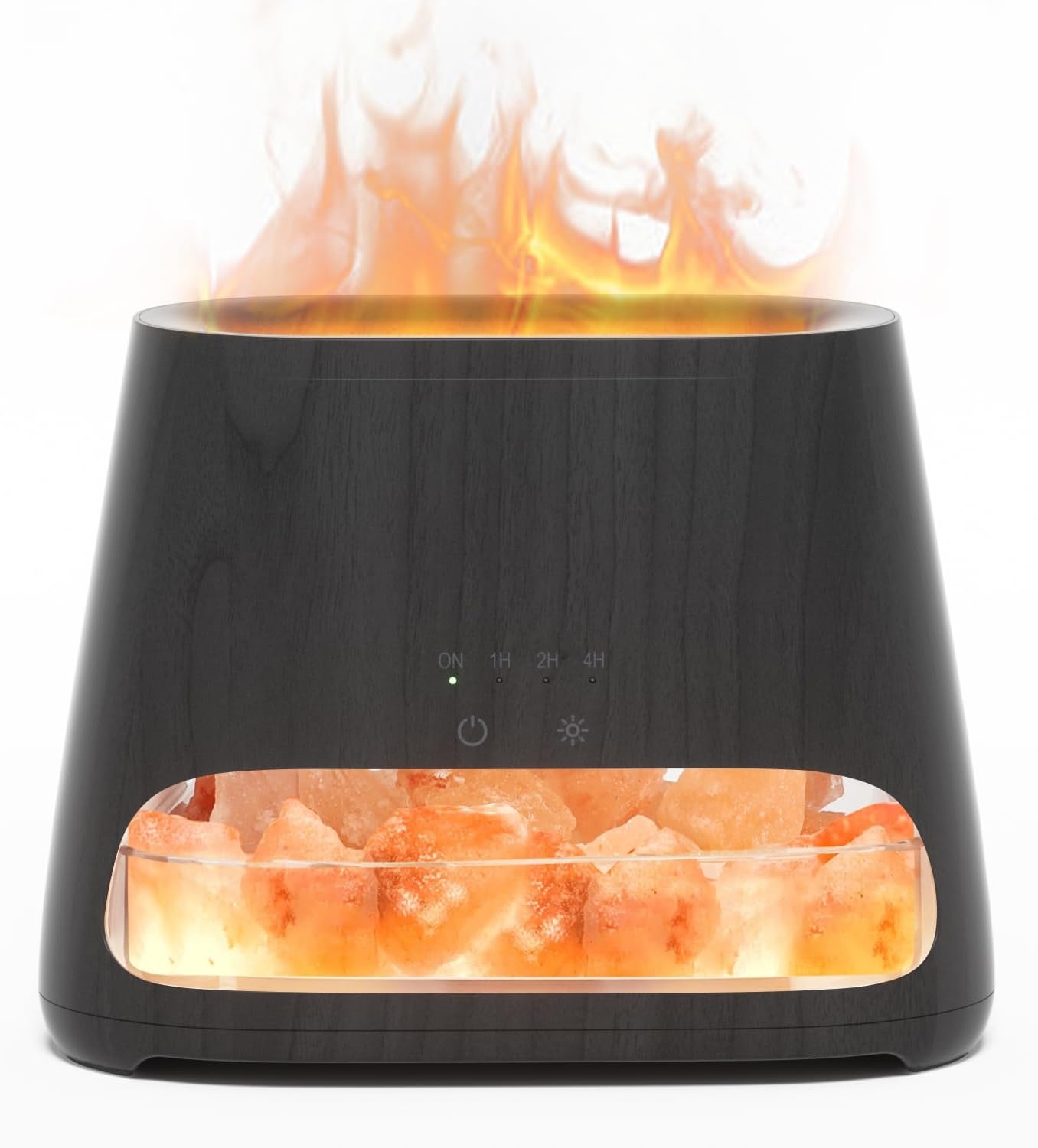 Diffuseur d'huiles essentielles & lampe à sel effet flamme - Jusqu'à -32%