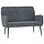 Banquette velours gris foncé - Style élégant - Jusqu'à 35% de réduction