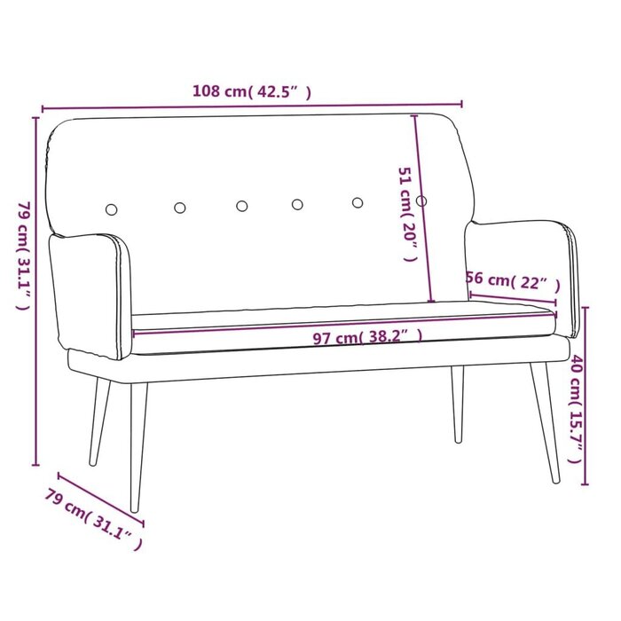 Banquette velours gris foncé - Style élégant - Jusqu'à 35% de réduction