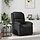 Fauteuil inclinable en cuir véritable noir - Jusqu'à -35%