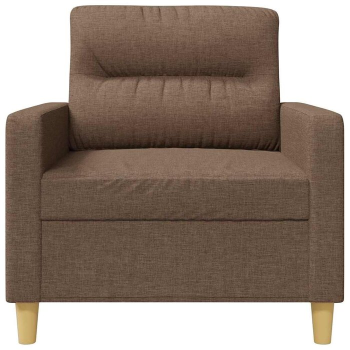 Fauteuil de salon 60 cm tissu marron - Jusqu'à 35% de remise